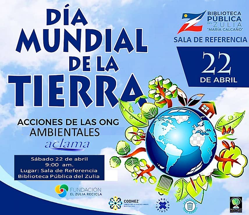 Codhez's tweet photo. El sábado #22Abr, en el marco del #DíaDeLaTierra, te invitamos al encuentro entre organizaciones de la sociedad civil, organizado por #ACLAMA
Esta actividad busca promover el Centro de Documentación del Lago de Maracaibo.
📍 Biblioteca Pública del Estado Zulia
⏰ 9:00 a.m. https://t.co/ZQLOxh5xGo
