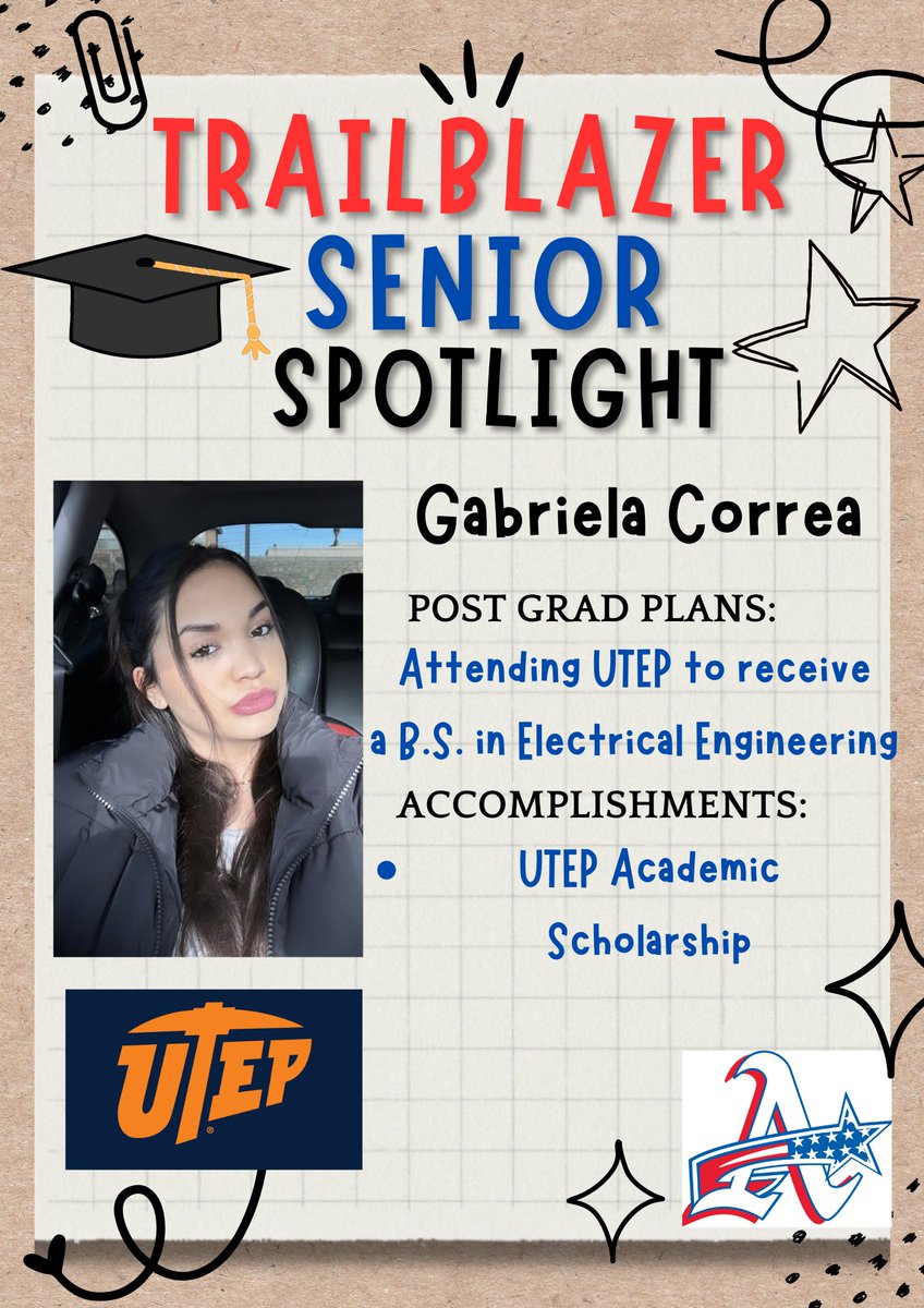 AHS_GoCenter's tweet photo. Senior Spotlight for our amazing Trailblazers!!! 💙❤️🥳 We are so proud of all your accomplishments!!! 🧑‍🎓👩‍🎓 #TeamSISD @Americas_HS https://t.co/VeEOROiL7M