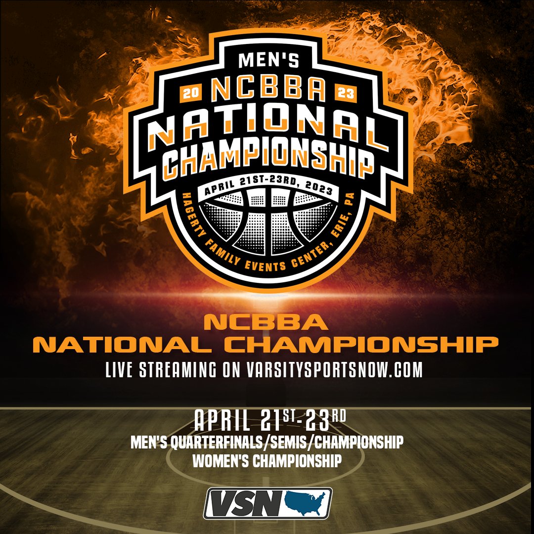 VSN once again the proud home for <a href="/CollClubSports/">CollClubSports</a> Championship action-this time it's College Club Basketball!!!
Thrilled to be live streaming the <a href="/TheNCBBA/">NCBBA</a> 
Men's Quarters/Semis/Championship
Women's Championship
The action gets underway tomorrow
Subscribe
varsitysportsnow.com/checkout/subsc…