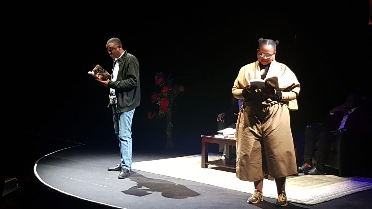 JacanaMedia's tweet photo. On stage was @PeteniZizi and Hlengiwe Lushaba Madlala reading two short stories from A Little Light by @NthikengMohlele
#ALittleLight
@maggie_davey @JacanaMole https://t.co/t8Pupiwd8F