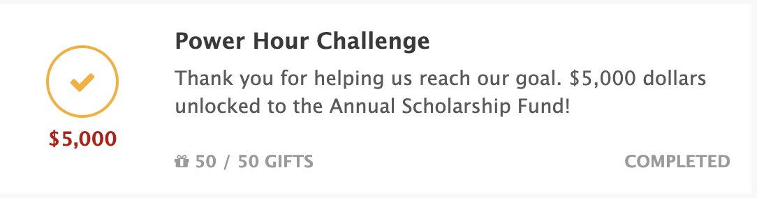We did it! Because of your gifts, we've now unlocked an extra $5,000 for student scholarships.

Thank you, Bulldogs! #DoubledawgDay