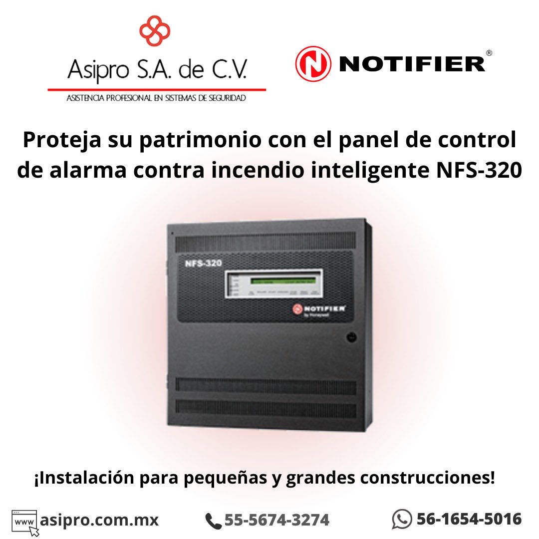 AsiproSAdeCV's tweet photo. Panel de detección contra incendios NFS320SP de ENTREGA INMEDIATA… 

Llámanos, tenemos una opción para ti (55) 56743274

#nfs320sp  #notifier #firelite #detectores #fsp951 ⁦@En_laDelValle⁩ https://t.co/LuClammas2