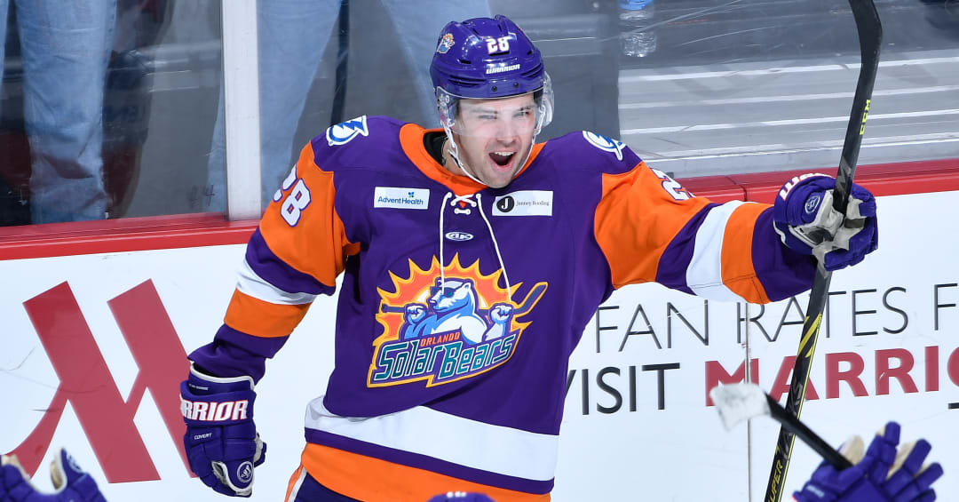 Back in the AHL!

The Syracuse Crunch have called up Bennett MacArthur from the Orlando Solar Bears of the ECHL.

MacArthur has grown tremendously since his last stint with the Crunch at the beginning of the season. Hopefully, Bennett will have an opportunity to suit up.

#AHL