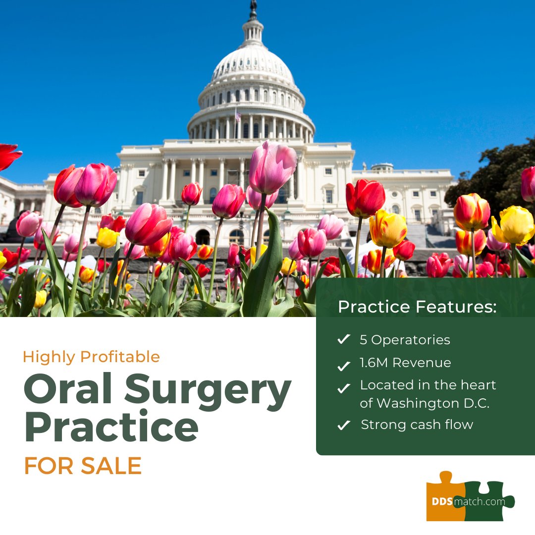 ddsmatchmid's tweet photo. Highly profitable oral surgery practice for sale in Downtown Washington D.C. with a gorgeous office space. This practice has extremely strong cash flow, and the seller understands the importance of a smooth transition.

See the listing: https://t.co/kEzu2EgS68 https://t.co/F6nZ7PFeMh