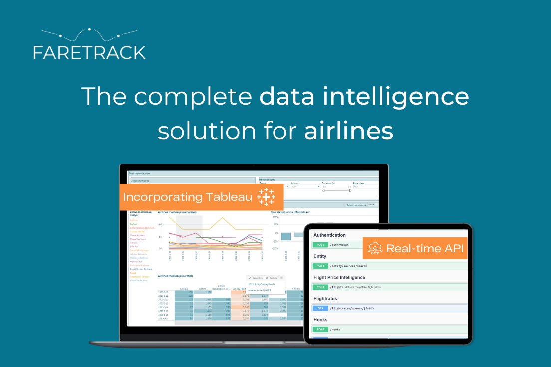FareTrack's tweet photo. The data partner for modern airlines
FareTrack is committed to enabling airlines to make dynamic decisions with confidence.
Find out more at https://t.co/EcFu1DZ0bi
#FareTrack #revenuemanagement #aviationindustry #airlines #travelindustry https://t.co/i9JIGxVR94