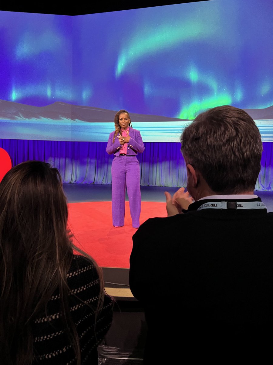 desmondmeade's tweet photo. And like that she drops the mic!! Standing ovation, touched hearts, tears of joy. ⁦@sheena_meade⁩ did that!! ⁦@CleanSlate_Init⁩ ⁦@TEDTalks⁩ https://t.co/2nm26Nvemq