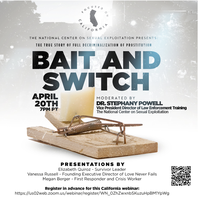 EkGaetan's tweet photo. 🔥🔥 TONIGHT: 7:00 PM Pacific Time. Listen to Survivors of the #SexTrade and other SMEs discuss what Full Decriminalization of commercial sex means. It's a #BaitandSwitch, promising safety but delivering harm. @NCOSE @GlobalHope365 @CATWIntl 
👉🏾REGISTER: https://t.co/8i0iuCZZxj https://t.co/hQYvPrwWWD