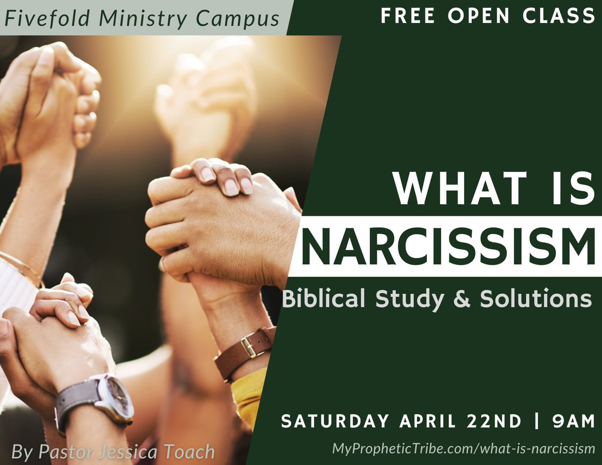 MinistriesToach's tweet image. Join this free class is you have a narcissistic person in your life! You are empowered to break free and walk in love! myprophetictribe.com/what-is-narcis… #narcissist #jesus #grace
