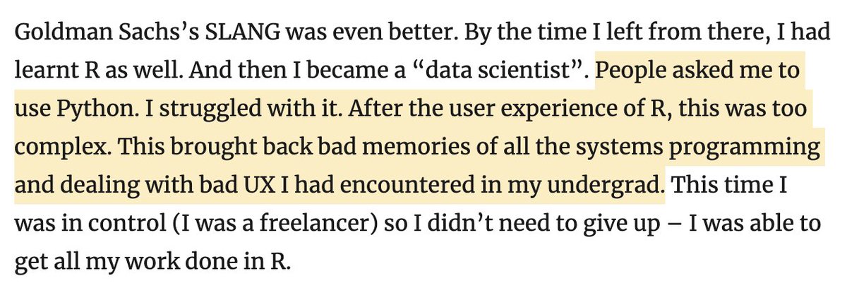 ShriramKMurthi's tweet photo. This doesn't get enough attention. It boggles my mind how hard it is for educators to give students a clean, simple, consistent, cross-platform Python programming experience, which is supposed to be so "easy". From
https://t.co/gtZE1wwuvi
by @karthiks. https://t.co/fdRZyXWmkA