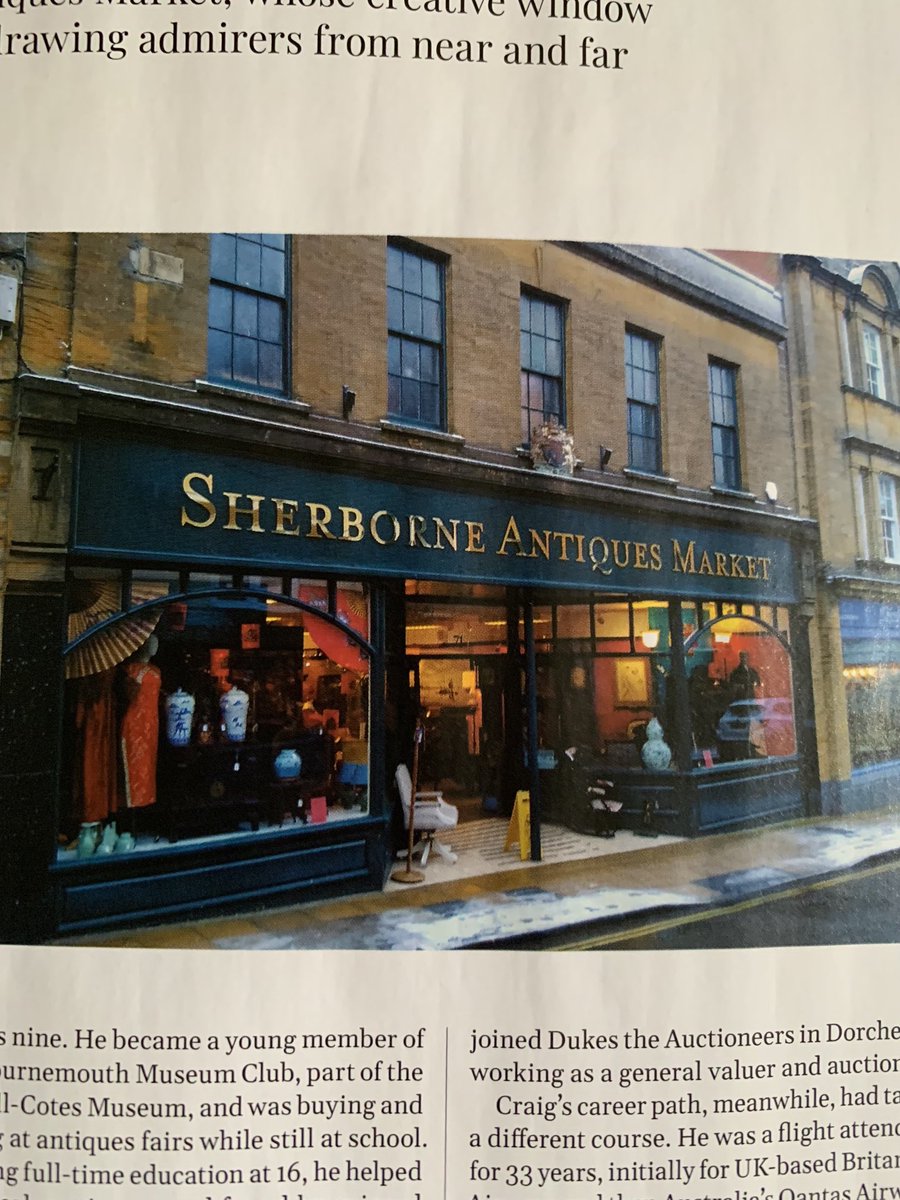 jvbcomms's tweet image. Look who I just found when I opened my #dorsetmagazine #philtraves #craigwharton #sherborneantiquesmarket #valsingleton