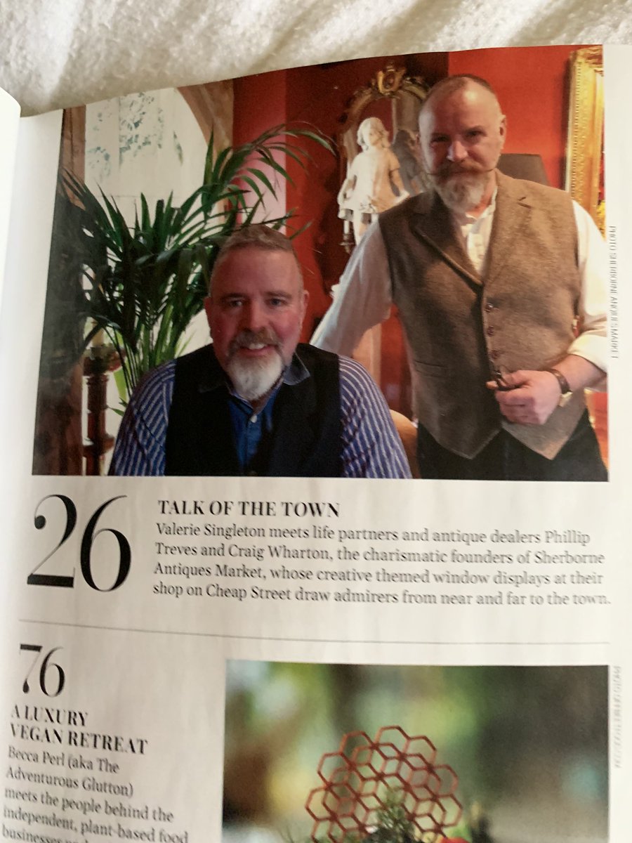 jvbcomms's tweet image. Look who I just found when I opened my #dorsetmagazine #philtraves #craigwharton #sherborneantiquesmarket #valsingleton