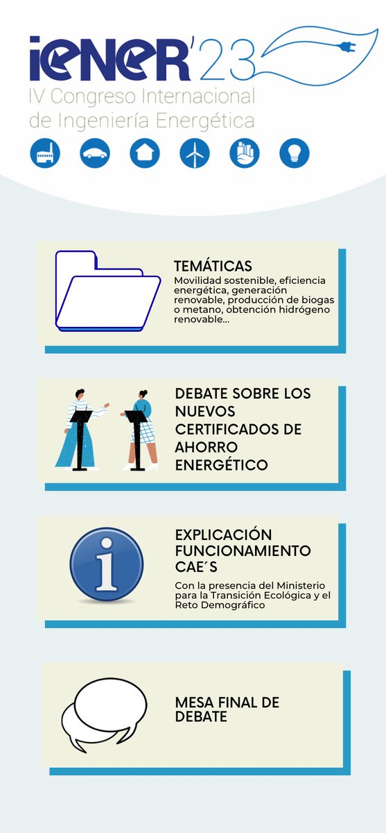 Bienvenidos al Congreso IENER 2023! 🌍💡

Hoy inauguramos este importante evento de ingeniería energética, acompáñanos en este viaje hacia un futuro energético más seguro, eficiente y sostenible. ¡Sigamos adelante juntos! 💪💡🌍
#IENER2023 #ingenieríaenergética #energíasostenible