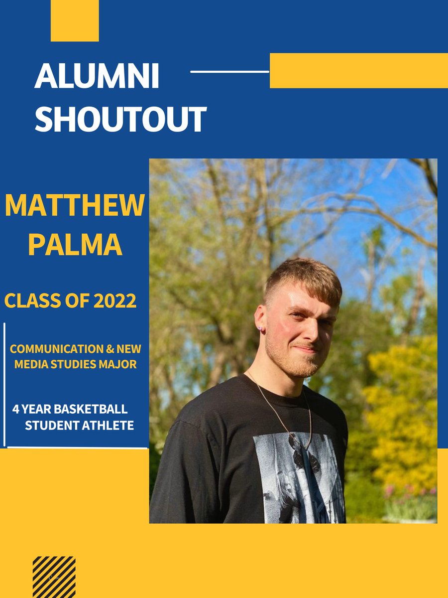 MSJCOM's tweet photo. This weeks Alumni Shoutout goes to Class of 2022 Grad, Matthew Palma. Swipe to see what life is like post-grad and advice for current students. Thank you for the awesome words of encouragement Matthew, Congratulations!
#msj #alumnishoutout https://t.co/Kzw0DLLH7N