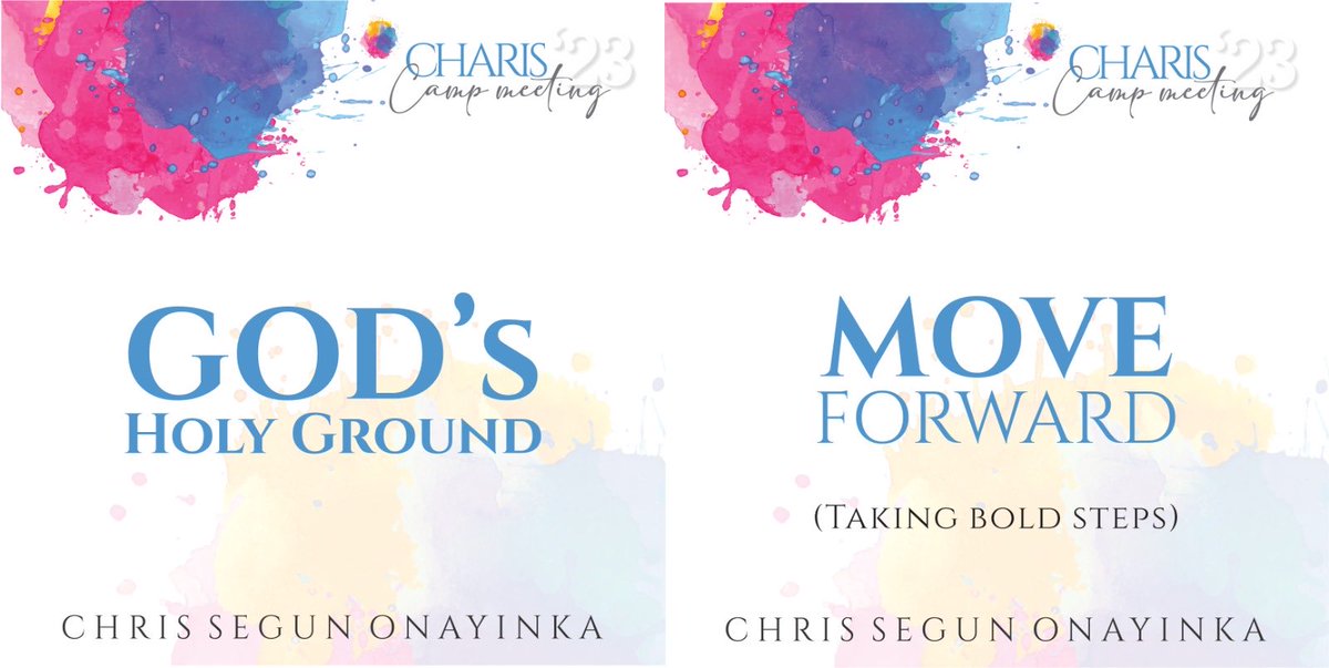 onayinka_segun's tweet photo. Charis Campmeeting 2023 
GOD’S HOLY GROUND-we explore further facts within God’s plan for the earth.What is the earth for?What is man?What is the end of the world?
It’s for your worship of God and deepen your theology 
MOVE FORWARD- final session 
On https://t.co/qtjzzaaxhp https://t.co/aOd90rdBUN