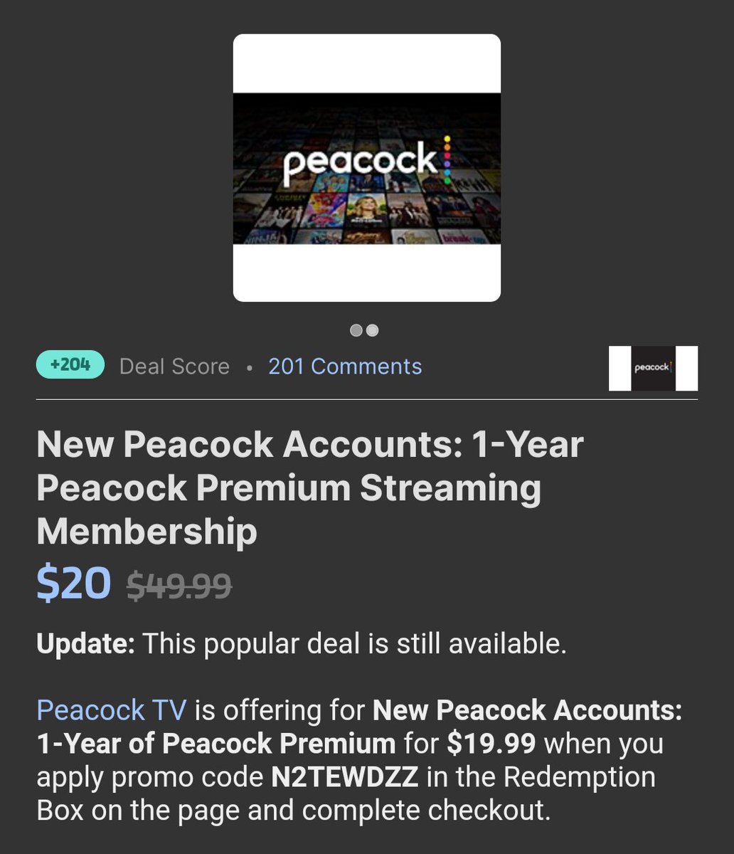 Calculated_Comp's tweet image. #PeacockTV #Streaming #Deal #Deals #CalculatedComputers