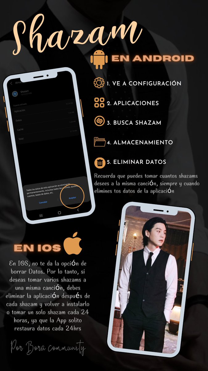 jefemin_'s tweet photo. Hermanas estamos a horas del lanzamiento de #HaeGeum, así que aprovechemos en leer estos tips, de paso guardarlos y compartirlo en sus estados. 

❗️Recuerden que Shazam es igual de importante ❗️

Can't wait to listen to #Haegeum by #AgustD from the new album #D_DAY!! https://t.co/LyCeqz4P4f