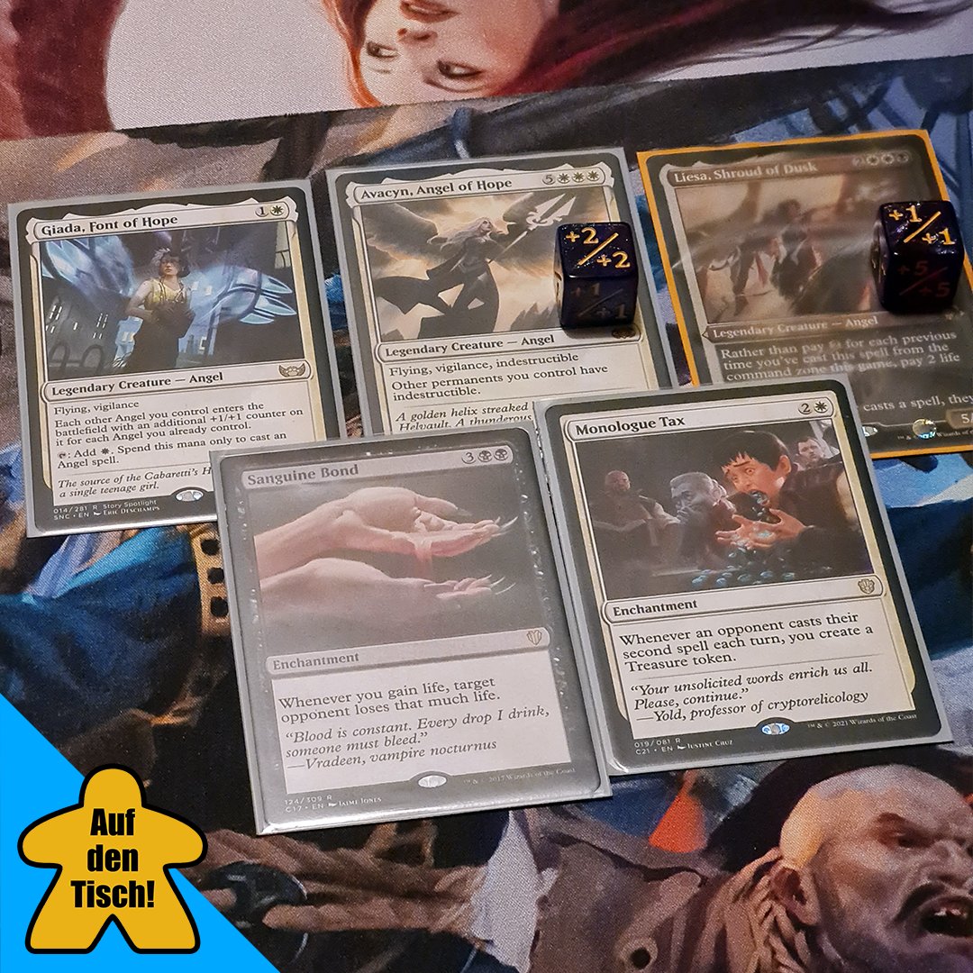 aufdentisch1's tweet photo. Manchmal läuft ein Spiel ganz gut und man verliert trotzdem. Nachdem ich zum richtigen Zeitpunkt eine Avacyn aus dem Deck suchen und diese dank Giada... [1/2]
#aufdentisch #mtg #magic #magicthegathering #engel #avacyn #liesa https://t.co/XP1nBvLTuZ