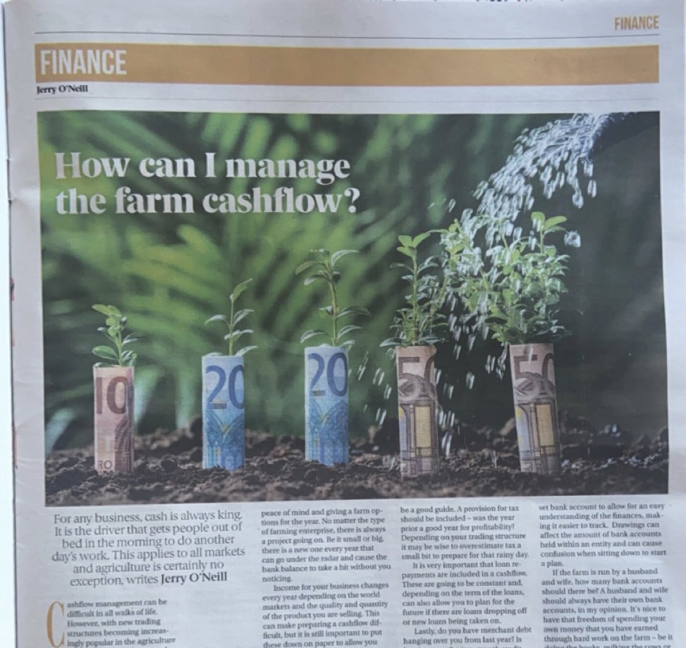 Check out this weeks @IrishCountryLiv where I discuss managing farm cash flow and the importance of tracking your hard earned cash 💰