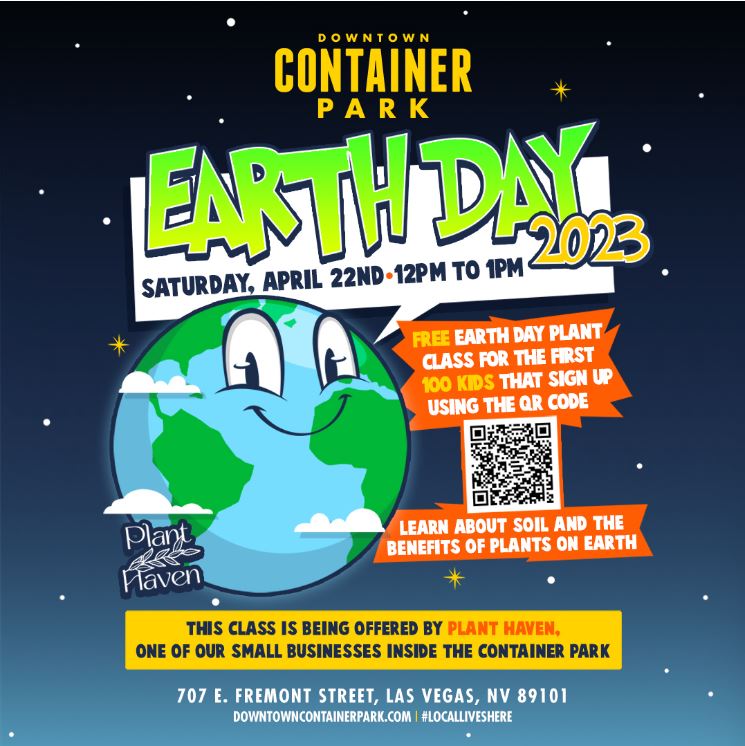 Carole9073's tweet photo. 100 Kids FREE! Celebrate Earth Day With Plant Haven At #DTLV https://t.co/6SXNCM8jwN #EarthDay2023 #familyfriendly #LasVegas @planthavenlv https://t.co/EkKJWWSwQr
