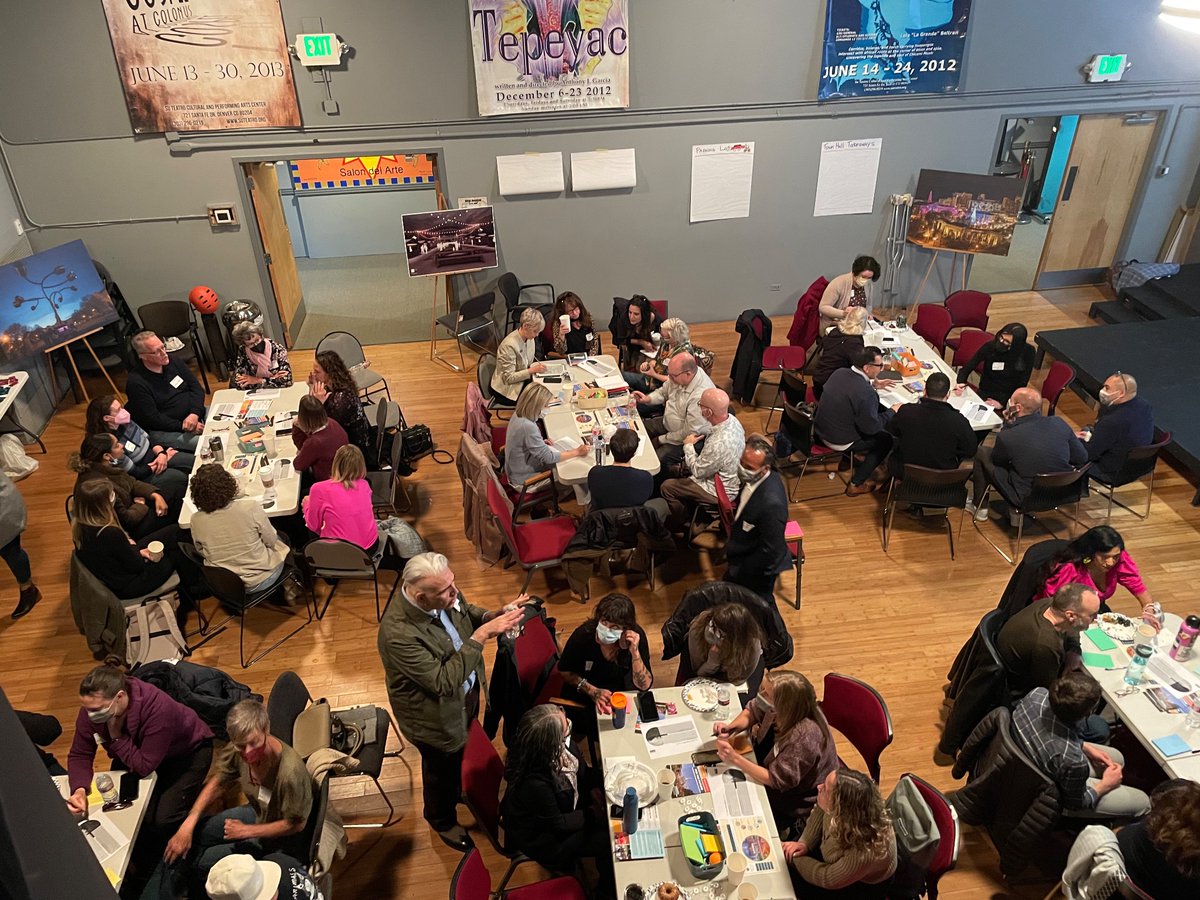 Amazing gathering at @suteatro of community and city partners to talk about creating a space that’s active and thriving for all at @CivicCenterPark