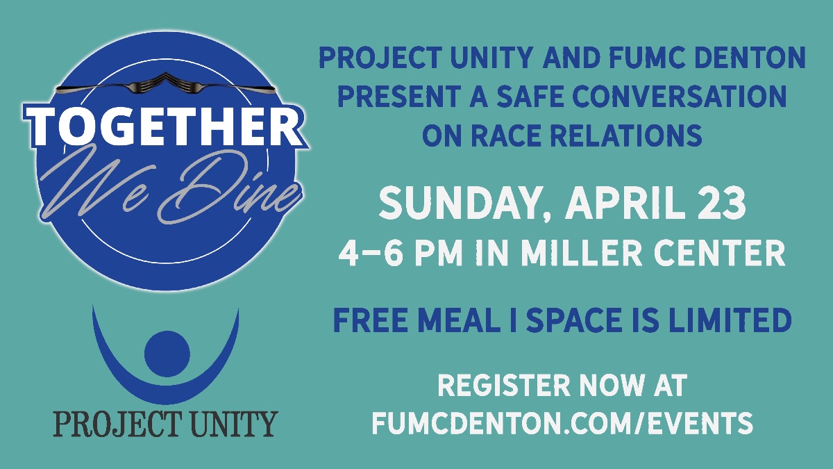 Friday, April 21, at noon is the deadline to register for Together We Dine! This is an opportunity to have guided conversations about race as a community. Register here: eventbrite.com/e/together-we-… Learn more in our newsletter here: mailchi.mp/769d591261d7/w…