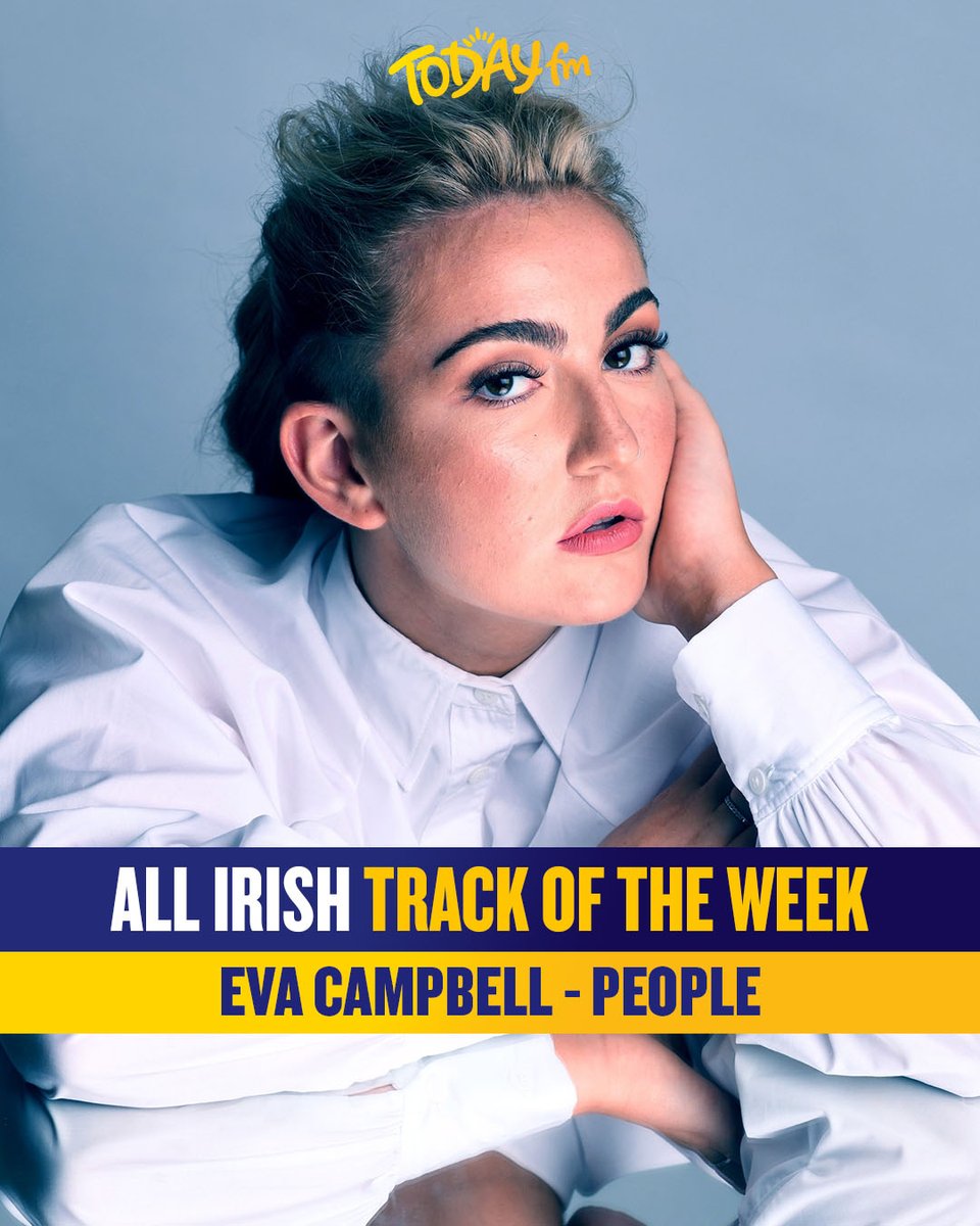 Today FM 💛 (@todayfm) on Twitter photo We LOVE celebrating Irish music 🎶
‘People’ by <a href="/evacampbell_/">Eva Campbell</a> is the Today FM All Irish Track Of The Week 🇮🇪
For all the best new Irish music first, tune in to All Irish on Today FM with <a href="/clairebeck1052/">Claire Beck 🪩🏳️🌈🏳️⚧️</a> every Sunday at 8am! 📻💛 We LOVE celebrating Irish music 🎶
‘People’ by <a href="/evacampbell_/">Eva Campbell</a> is the Today FM All Irish Track Of The Week 🇮🇪
For all the best new Irish music first, tune in to All Irish on Today FM with <a href="/clairebeck1052/">Claire Beck 🪩🏳️🌈🏳️⚧️</a> every Sunday at 8am! 📻💛