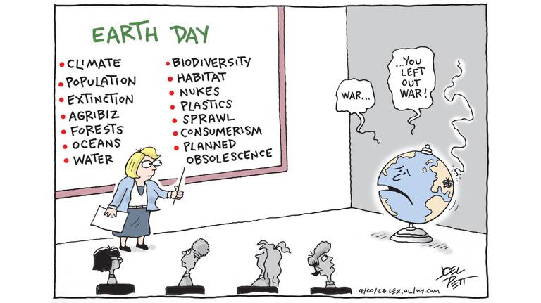 Happy Earth Day?
#WarIsNotGreen
#JoelPett
#CODEPINK