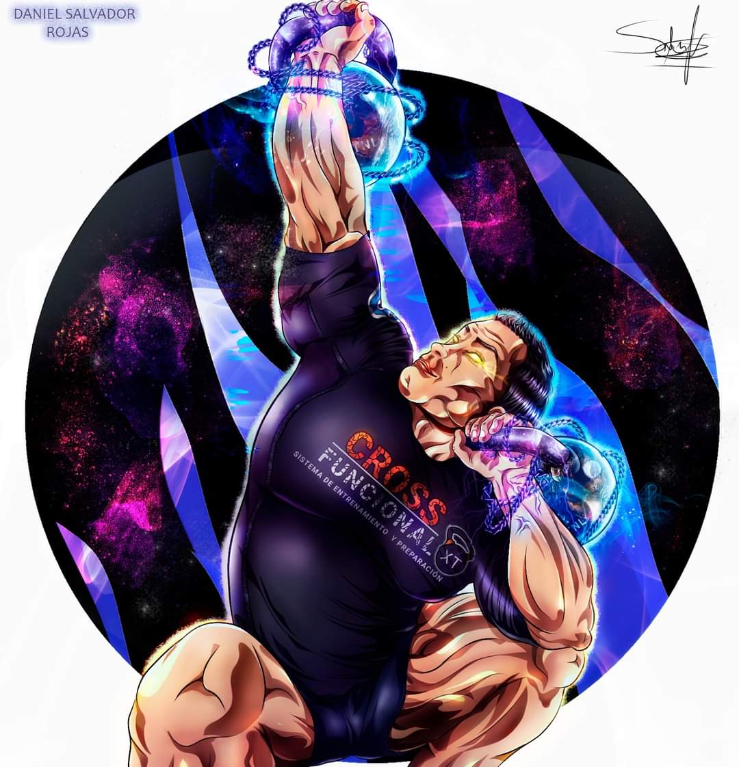 ForeverhptSebas's tweet photo. Fan - Art . Un personaje inspirado en mi maestro jeje , y en el personaje de Baki en el anime .
El poder de las Kettbell  , unos de los guardianes de las Esferas  llamado DAJASROS . 😎
Lo sé...  , estoy fumado 🫨🤪
#Kettblell #DanielSalvadorRojas #Fanart #Anime #fitness #Baki https://t.co/gTrRgnJofa
