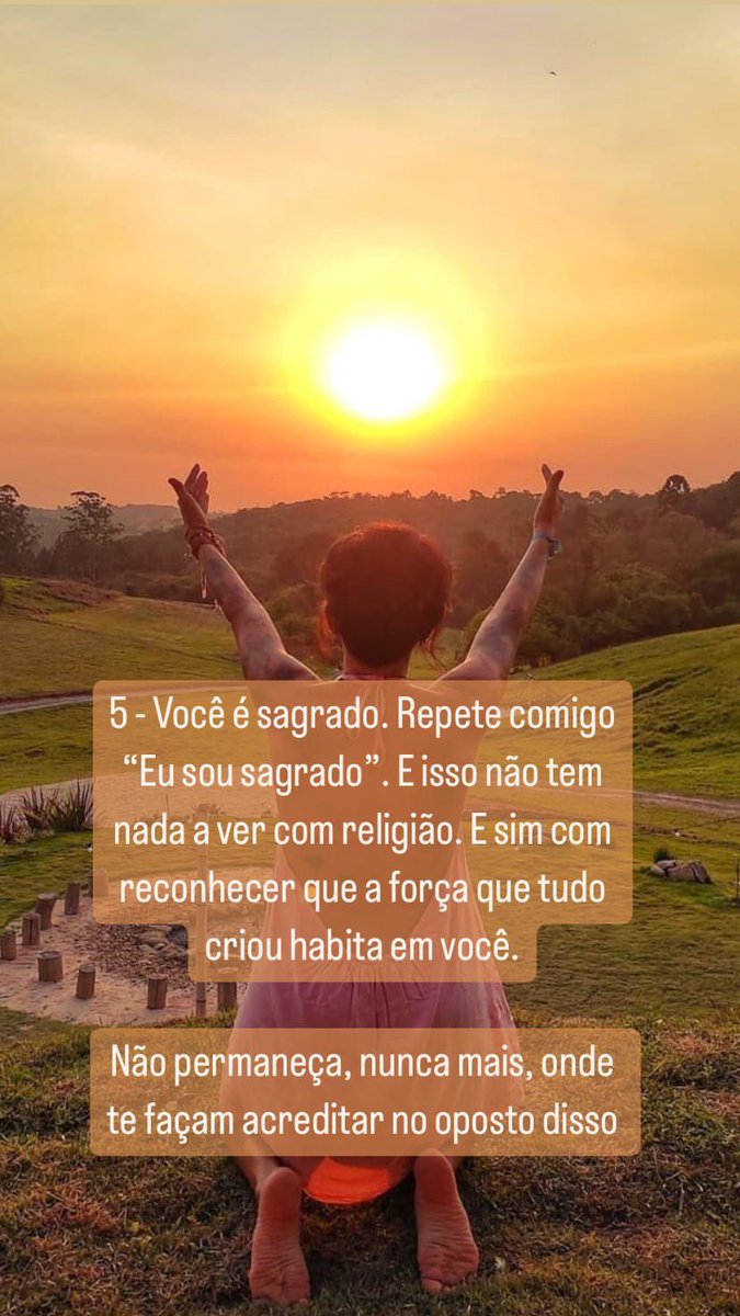 cacaumiila's tweet photo. Você é SAGRADO! Não se esqueça
Não permaneça perto de quem te faça acreditar no oposto https://t.co/VPzKGxTedP