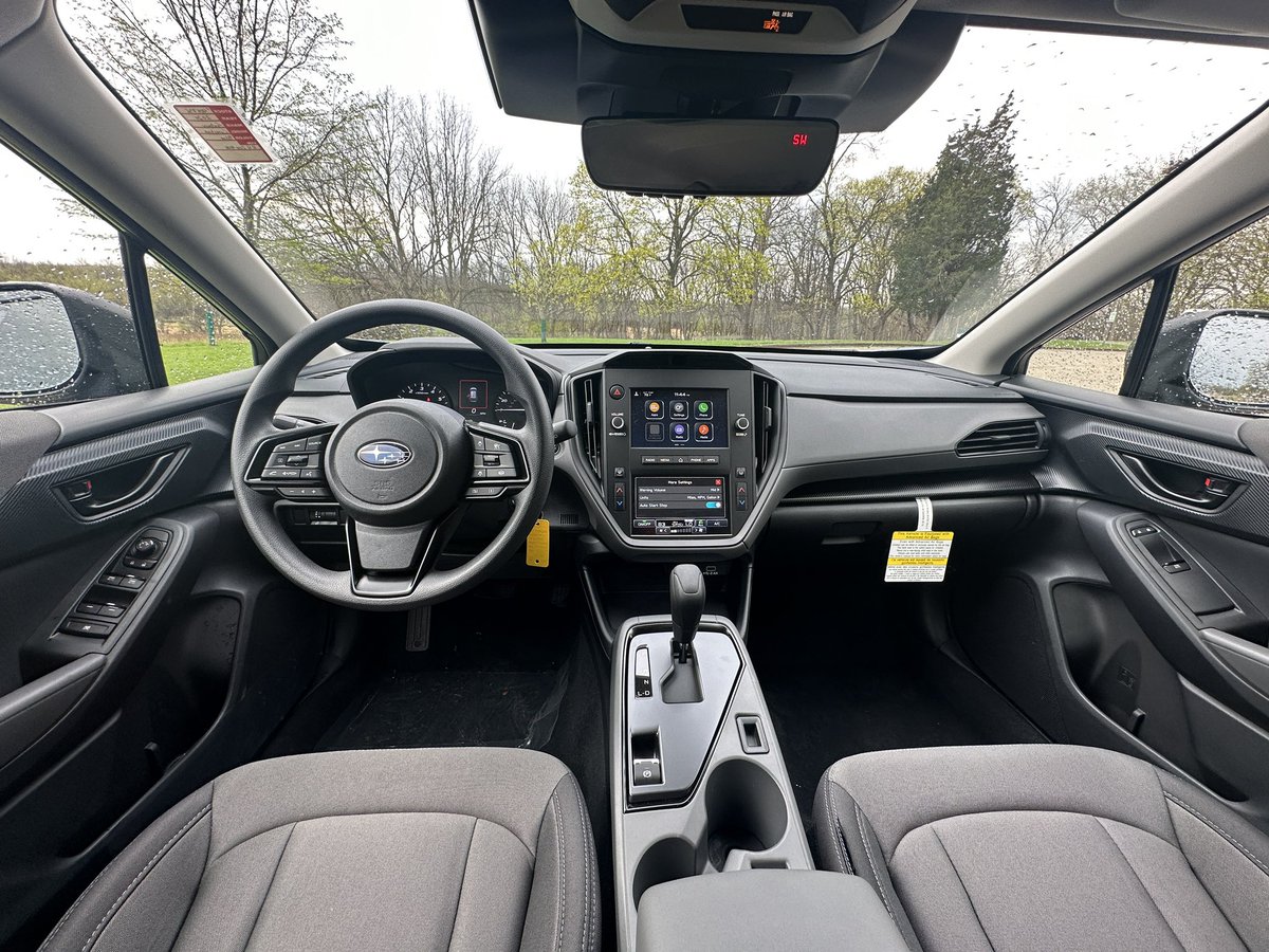 Driving the All-New Subaru Crosstrek base! Thoughts to come soon, but it’s decent bang-4-buck. 

ALL crosstreks get dual zone climateX but but in love with the base split-screen. All other trims get full size screens.