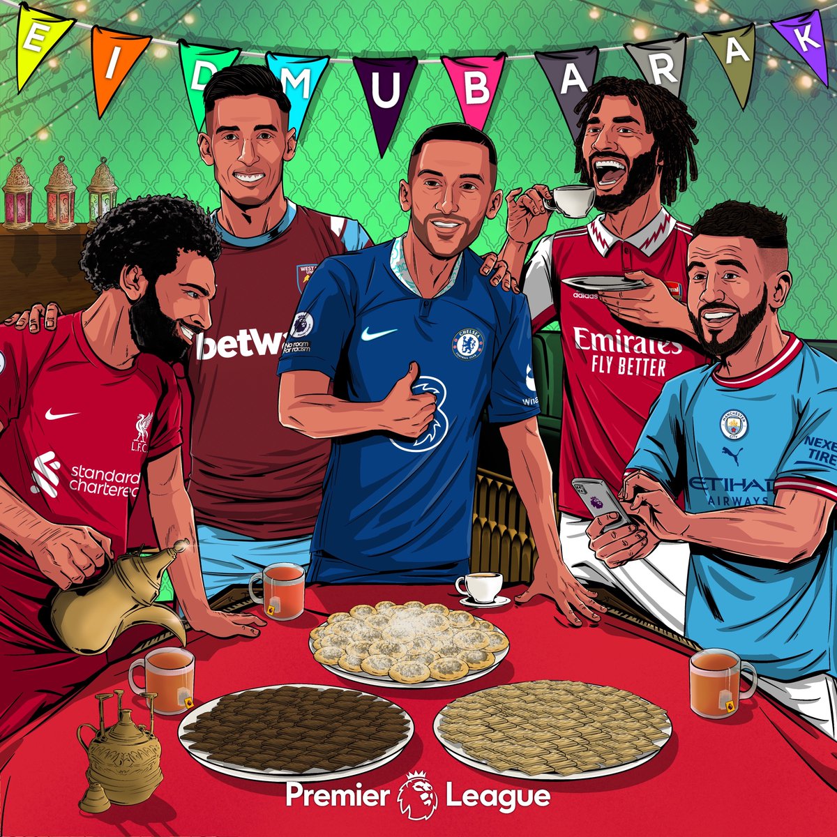 Premier League Arabic on Twitter "عيــــــــــد مُبــــــــــارك 🌙"
