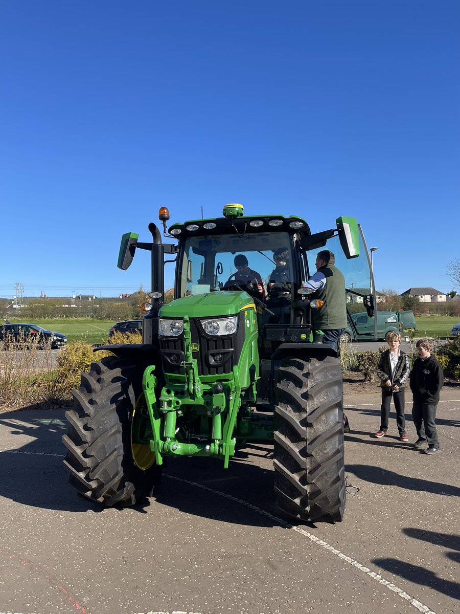 P7Dunbar's tweet photo. A big shoutout to Will &amp; Jamie from @Sherriffgroup (Haddington Depo) for coming down to DPS today to talk to our P7’s as part of World of Work week. The pupils heard all about some of the available positions within the company - specifically with technology and sales🚜 #DPSWOW23 https://t.co/lnGbepwFrh
