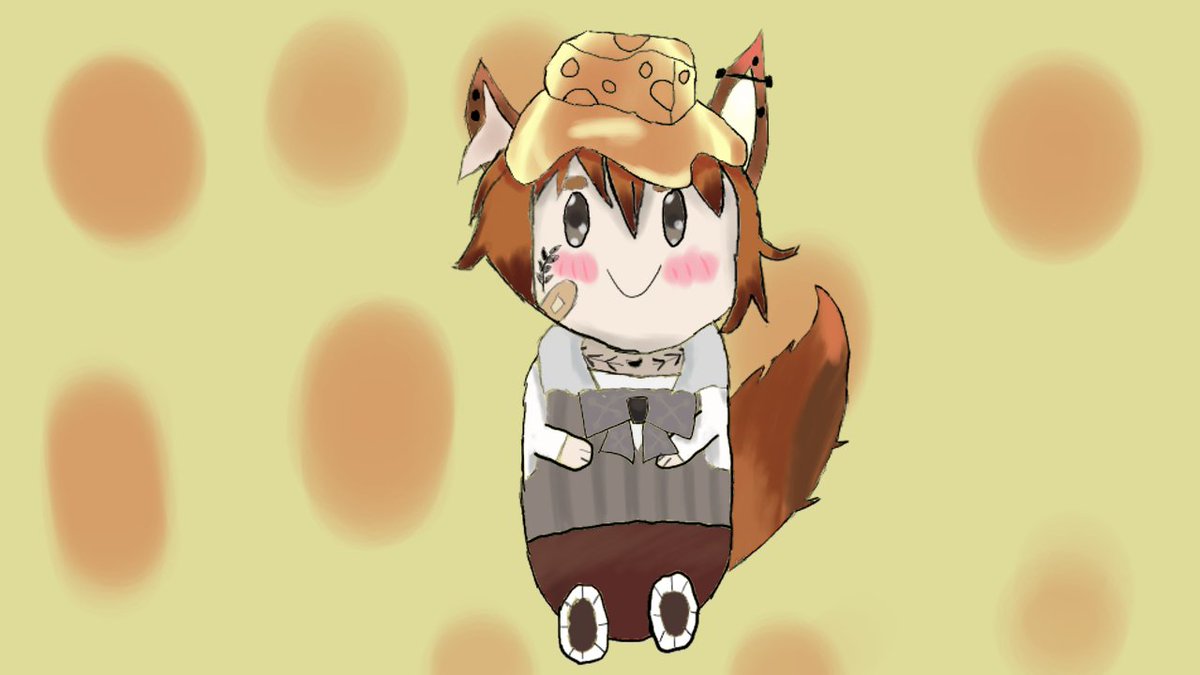 CsukyHun's tweet photo. I have drawn Bean @fox_eese today. ^^
I don't think I managed to get your tattoos right and I wasn't skilled enough to draw the pattern on you vest.
But I think I managed to get the cheese well. :D
I hope you like it. π https://t.co/h9DA9mA54z