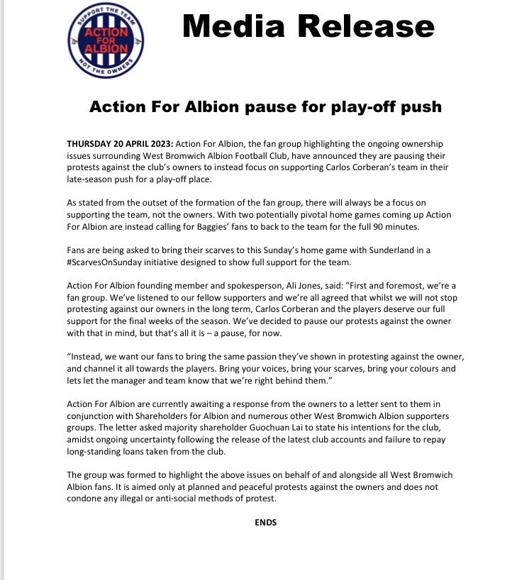 See below media release for 

#ScarvesOnSunday
#LaiOut

Please tag anyone you feel necessary 👍🏻