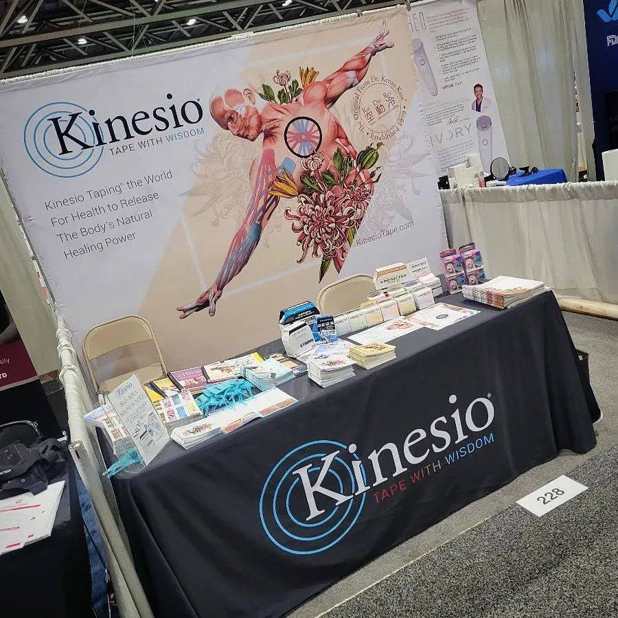 KinesioTape's tweet photo. Come learn more about Kinesio! Be sure to check out our exclusive show special. Booth 228 #aota #aotainspire23 #occupationaltherapy #ot #occupationaltherapist #kinesiotape #Kinesiotaping #medical #painrelief #Kinesiotapingmethod #tapewithwisdom #kinesiolivedifferent https://t.co/gaCa8Aw0PD