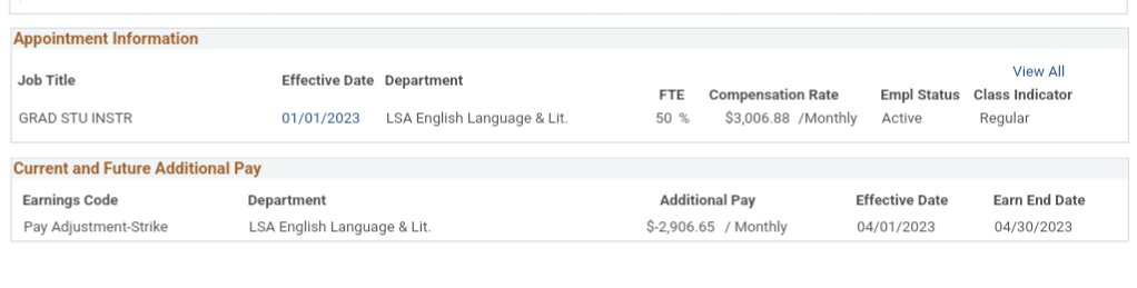 DavidHigbee's tweet photo. impressive that @UMich has developed prophetic powers and foreseen the entirety of this month enough to prepare deducting our whole april paychecks https://t.co/b2vfoXOnvS