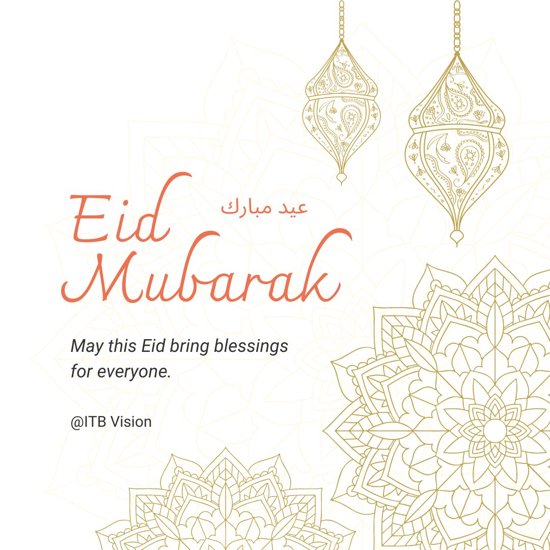 itbvision's tweet photo. May this EID bring blessings for everyone.
EID MUBARAK.

#ITBVision #Eid  #EidMubarak #Dubai # https://t.co/Xsyui9CshP