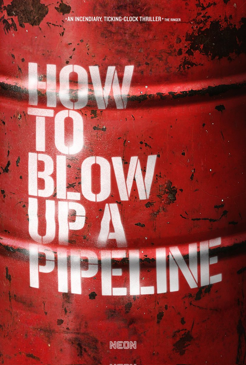 BenLikesMovies's tweet image. #HowToBlowUpAPipeline is an impressive heist thriller and a scathing treatise on the climate crisis that is as harrowing as it is entertaining. Well-crafted, thoughtful, and propelled by a dynamic cast of characters with a focus on the human element. Who wants to go blow shit up?
