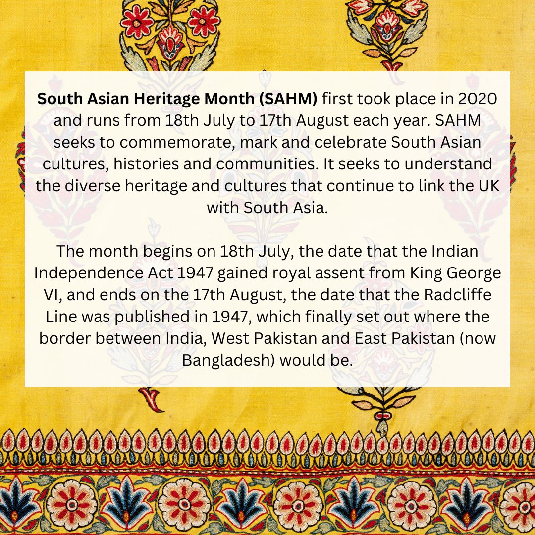 wpi_odime's tweet photo. South Asian Heritage Month (SAHM) first took place in 2020 and runs from 18th July to 17th August each year. SAHM seeks to commemorate, mark and celebrate South Asian cultures, histories and communities.

Read more: https://t.co/ydzFS6arCb

#WPI #ODIME #WPIDiversity #WPITechTube https://t.co/SKoND0wcz1