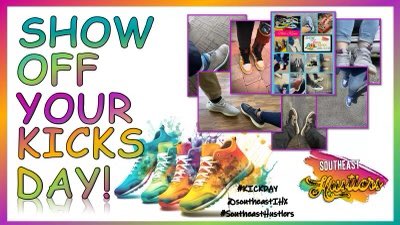 SoutheastIHX's tweet photo. Tomorrow is Show Off Your Kicks Day! 👟👟 Tag us and show us your favorite kicks!! 🤩 #KickDay #SoutheastHustlers https://t.co/vUdIDgDxn3