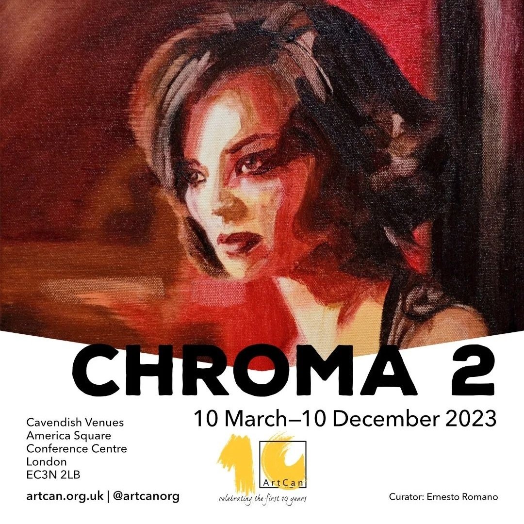 On my way to #Chroma02 @artcanorg exhibition pv on now. Cavendish Venues, America Sq #London