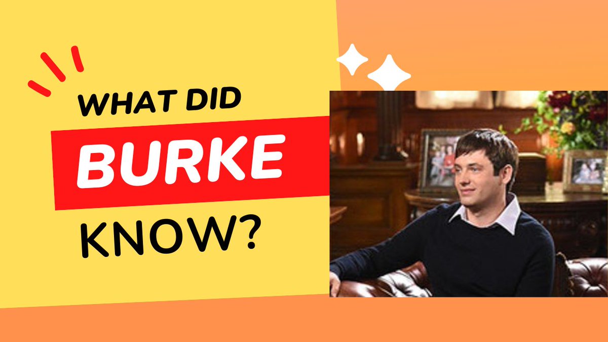 lisateb's tweet photo. What did Burke know? https://t.co/4tsFL51fbR via @YouTube https://t.co/GtkPTX1P0K