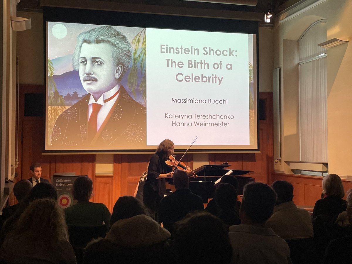 Einstein Shock 
With <a href="/MassiBucchi/">Massi Bucchi</a>, Hanna Weinmeister, Kateryna Tereshchenko and <a href="/sbonhoeffer/">Sebastian Bonhoeffer</a>
Now at the <a href="/CHelveticum/">Collegium Helveticum</a>.