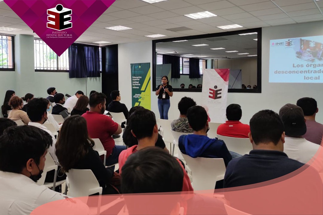 IEEPCO's tweet photo. 🗣️La @UTVCO fue sede de la plática “Conoce los procesos electorales en #México”, que como parte de las actividades del #ServicioProfesionalElectoralNacional, busca difundir el trabajo que realizan el @INEMexico y el #IEEPCO durante los procesos electorales. https://t.co/x5XJXIGBf3