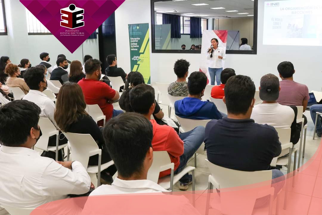 IEEPCO's tweet photo. 🗣️La @UTVCO fue sede de la plática “Conoce los procesos electorales en #México”, que como parte de las actividades del #ServicioProfesionalElectoralNacional, busca difundir el trabajo que realizan el @INEMexico y el #IEEPCO durante los procesos electorales. https://t.co/x5XJXIGBf3