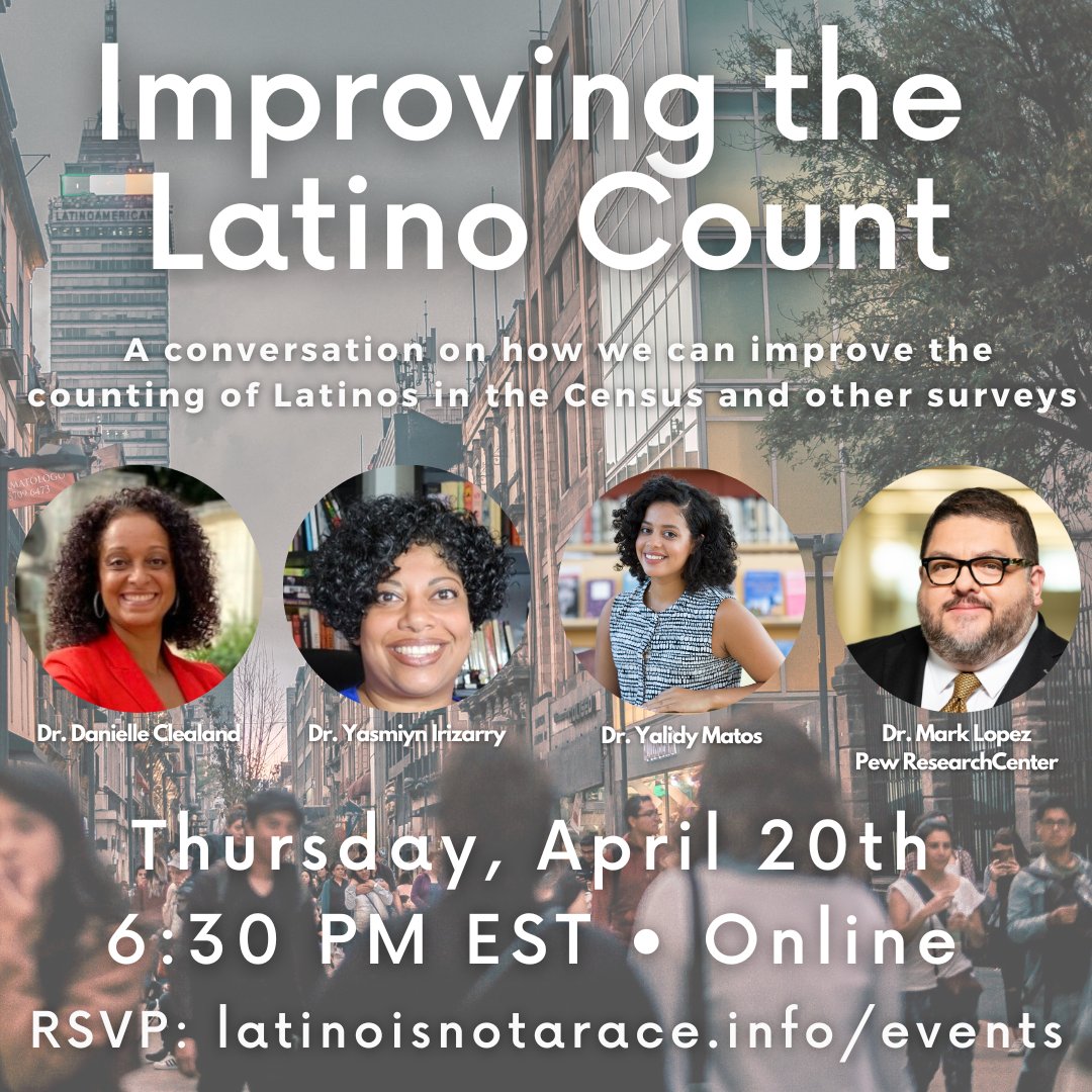 afrolatinoforum's tweet photo. Reminder!!!

Join us tonight for an informative conversation on how we can improve the counting of #latinos #hispanics in the Census and other surveys, while keeping #afrolatinad in mind!

Tonight, 6:30pm! 

RSVP at https://t.co/8EixSjGU1u https://t.co/i3QOqewKmy
