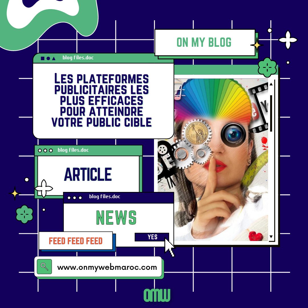 onmyweb1's tweet image. Publicité numérique : Les plateformes publicitaires les plus efficaces pour atteindre votre public cible varient en fonction de votre activité et de vos objectifs
Lire l&apos;article complet : onmywebmaroc.com/les-plateforme…
.
#onmyblog #onmywebmaroc #wedodigital  #autoentrepreneur