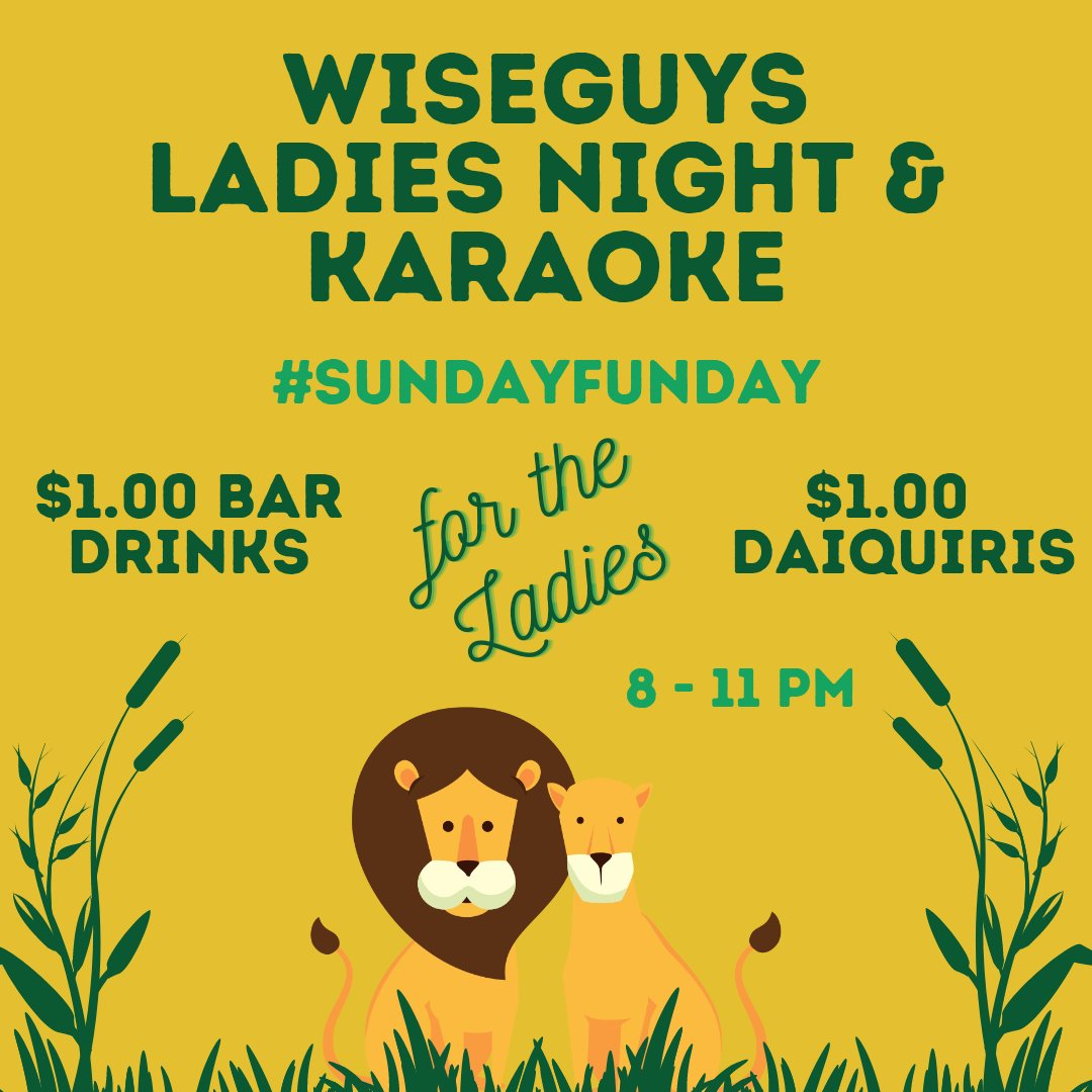 Sunday Funday Karaoke & Ladies Night for SLU Students! Don't miss it! #LionNation #SundayFunday