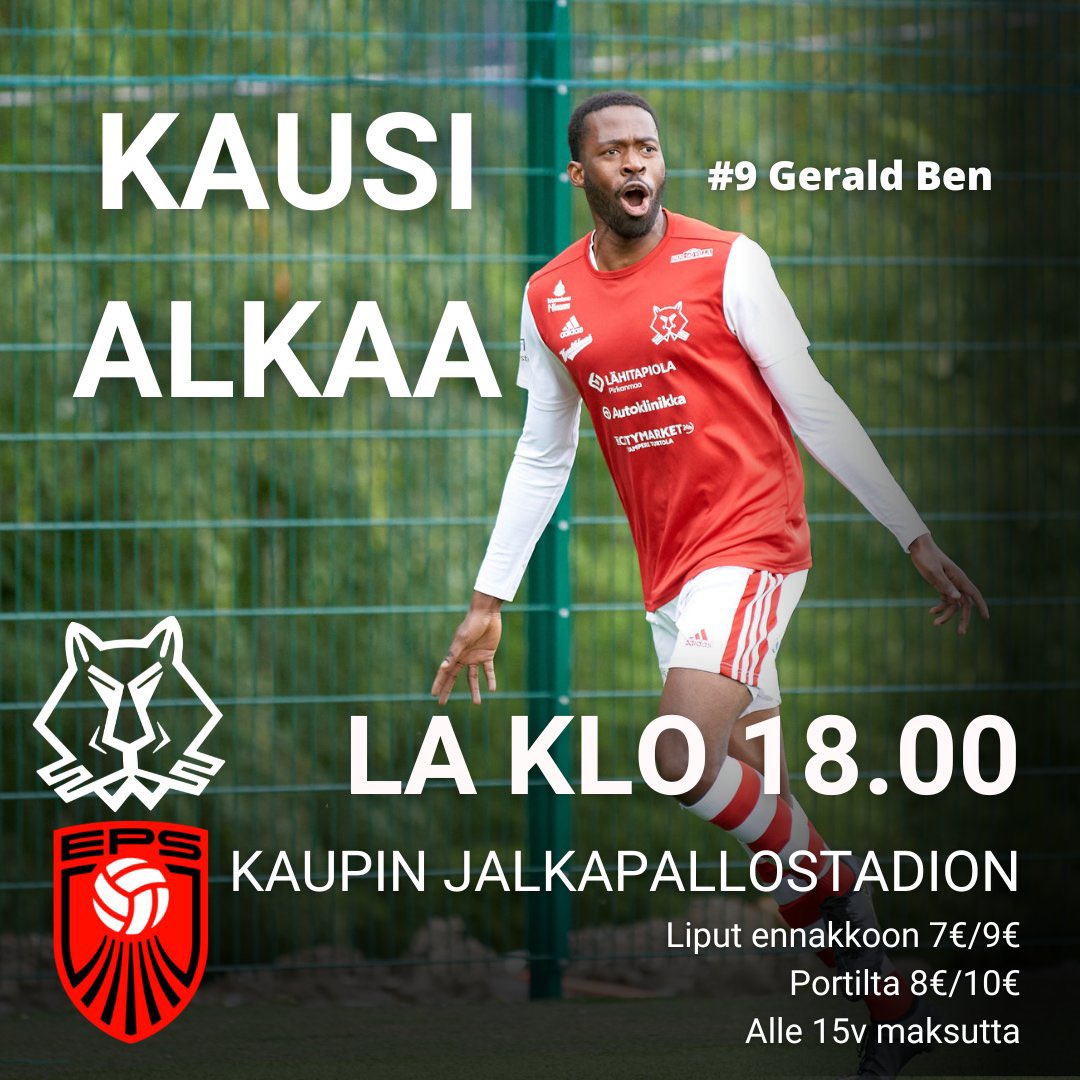 IlvesKissat's tweet photo. LAUANTAINA SE ALKAA 🤩🔥🤩🔥

Kaupissa on luvassa huikea jalkapallonäytös, kun Kissat kohtaavat edelliskausilta tutun Espoon Palloseuran.

Tervetuloa kannustamaan Kissat voittoon! 🔴⚪🔴

Osta lippusi ennakkoon verkosta: https://t.co/Oin9HqWX30 https://t.co/MlgM87OKuK