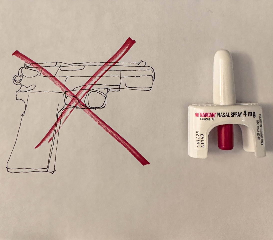 Real heroes carry Narcan, not guns.